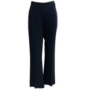 Valentino Navy Blue Silk Trousers